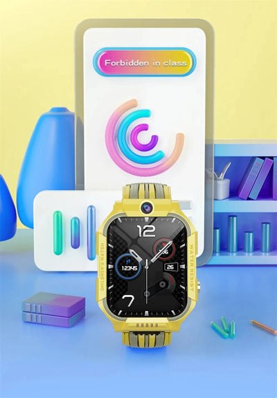 Kids Smart Watch with GPS tracking, SOS button, 4G calls, fitness tracker, and waterproof design - Tiny Treasure Boutik