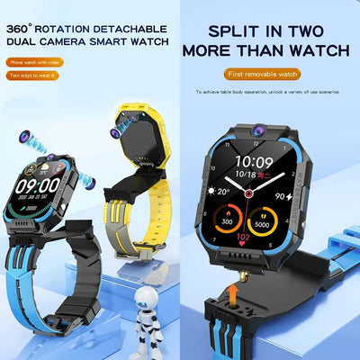 FKids Smart Watch with GPS tracking, SOS button, 4G calls, fitness tracker, and waterproof design - Tiny Treasure Boutik