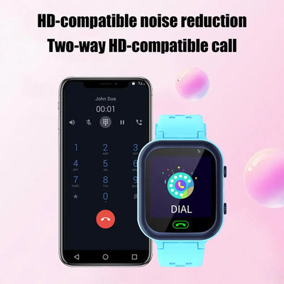Children's SmartWatch Sim Card SOS Emergency GPS Location Video Call 2G Phone Smart Watch Kids Camera Waterproof Student Watches