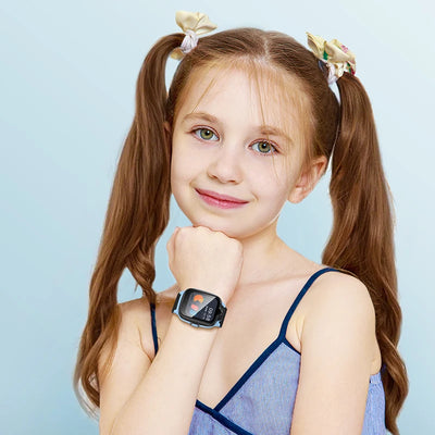 HOCO 1.6inch 2.5D HD Touch Screen 4G Children Phone Watch LBS GPS WIFI Positioning Kid Smart Watch Support GSM WCDMA FDD Network