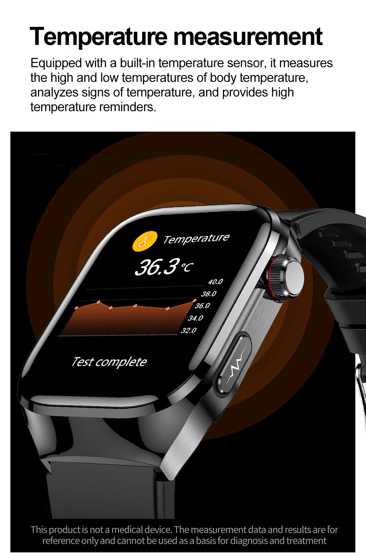 2025 New Micro Physical Examination ECG Smart Watch Men Uric Acid Body Fat Five Organ BP Health Watches HD Call Smart Bracelet