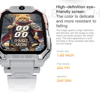 Smartwatch Kids GPS SIM Card 4G 2025 Connected 5G Smart Watch SOS Howear HW Z10 Video Call APP Store Dual Cameras Wifi Bluetooth