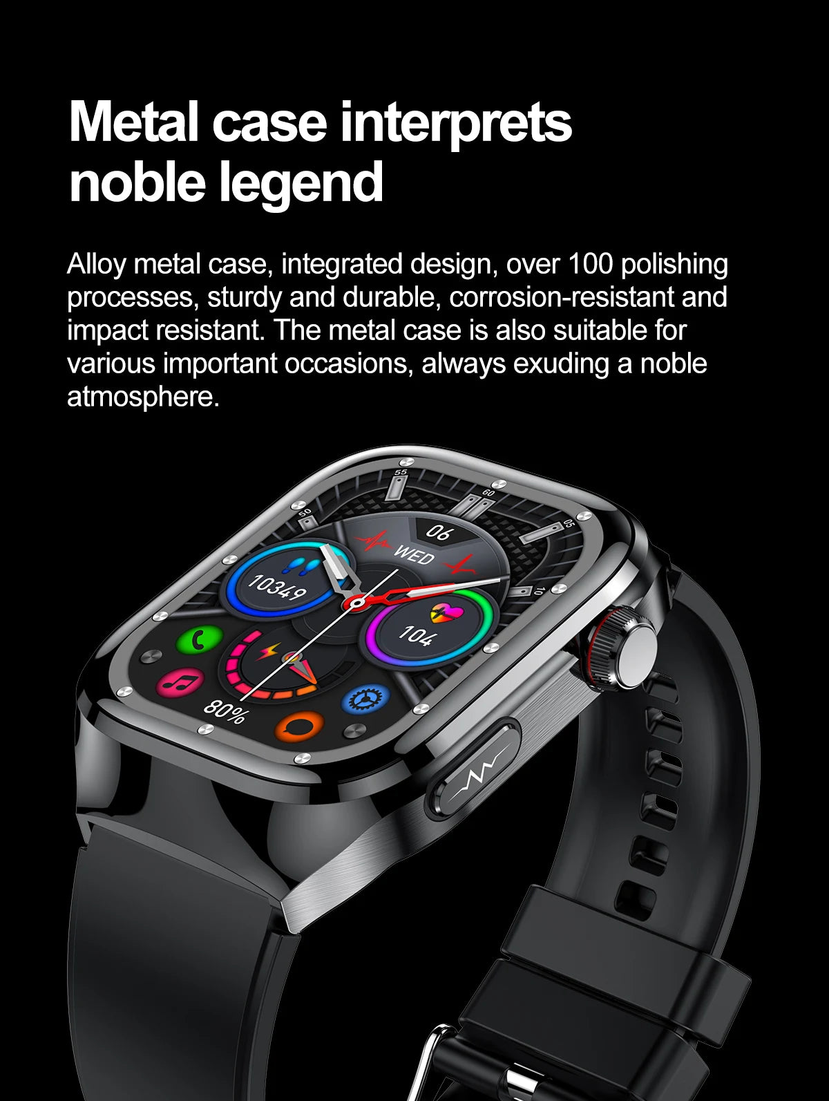 2025 New Micro Physical Examination ECG Smart Watch Men Uric Acid Body Fat Five Organ BP Health Watches HD Call Smart Bracelet