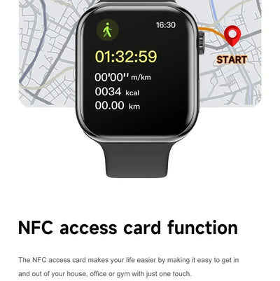 2025 New Original For Apple Watch 10 Smart Watch Men Body Temperature Bluetooth Call NFC GPS Sports Women SmartWatch for Apple