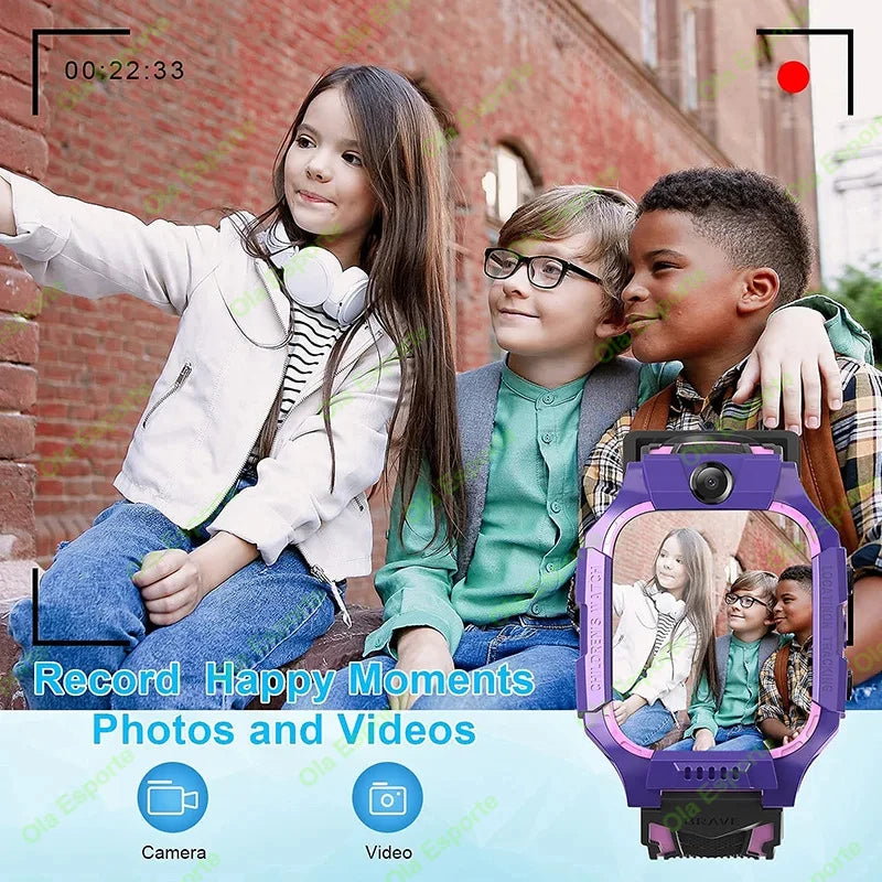 New Kids Smartwatch GPS Location Tracker SOS 2G Sim Call Child Smart Watch Camera IP67 Waterproof Watch Gift For IOS Android New