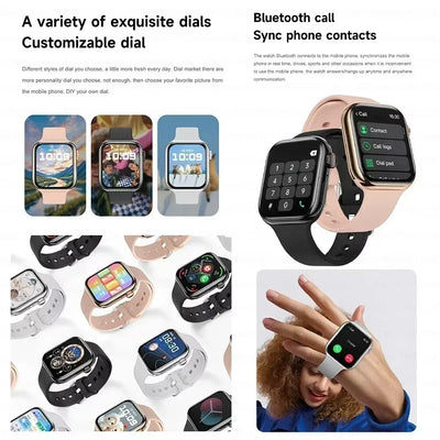 2025 New Original For Apple Watch 10 Smart Watch Men Body Temperature Bluetooth Call NFC GPS Sports Women SmartWatch for Apple