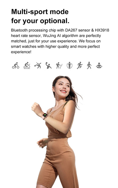 New GPS Smart Watch Men For Apple Watch 9 Series Always On Display Body Temperature BT Call NFC Women Smartwatch For IOS Android