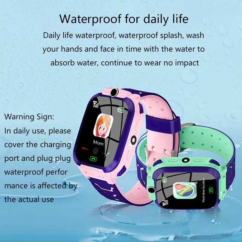 Q19 Kids Smart Watch Kids GPS WIFI 2G Sim Card LBS Tracker SOS Camera Children Voice Smartwatch Touchscreen Video Call Watch
