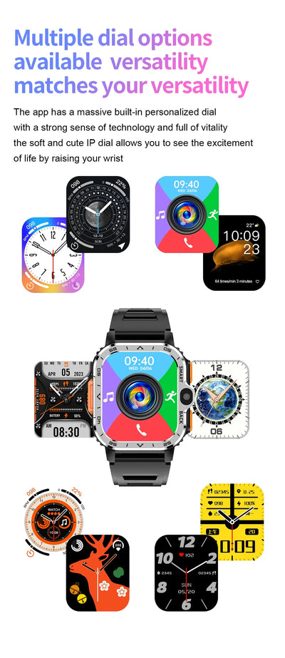 New Android 4G/5G SIM Card Smartwatch Man Woman GPS HD Camera 64G RAM NFC WiFi Google Play Sports NFC Smart Bracelet For XIAOMI