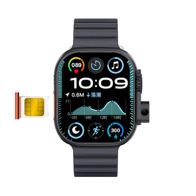 New DW100 4G Android Smartwatch Global Call Fingerprint Unlock 4G SIM Card 2.29 Inch AMOLED Video Chat WIFI GPS App Download
