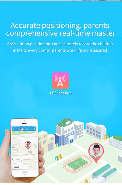 Q12B SIM Smart Watch Kids GPS WIFI Video Call SOS IP67 Waterproof Child Smartwatch Camera Monitor Tracker Location Phone Watch