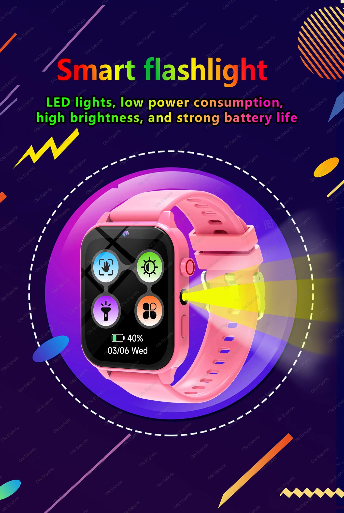 2025 New Smart Watch Kids 1.83 Inch Display 18 Games Sleep Monitor Camera Alarm Clock Children Kids Smartwatch Boys Girls Gifts