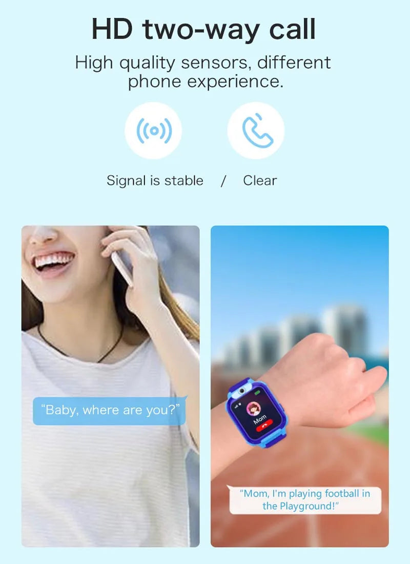 Q19 Kids Smart Watch Kids GPS WIFI 2G Sim Card LBS Tracker SOS Camera Children Voice Smartwatch Touchscreen Video Call Watch