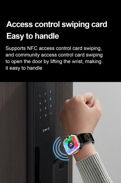 New Android 4G/5G SIM Card Smartwatch Man Woman GPS HD Camera 64G RAM NFC WiFi Google Play Sports NFC Smart Bracelet For XIAOMI