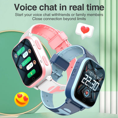 2025 New 4G Video Call Kids Smart Watch GPS HD Camera 700Mah RAM 1GB ROM 8GB Children Watches Voice Chat Student Smartwatches