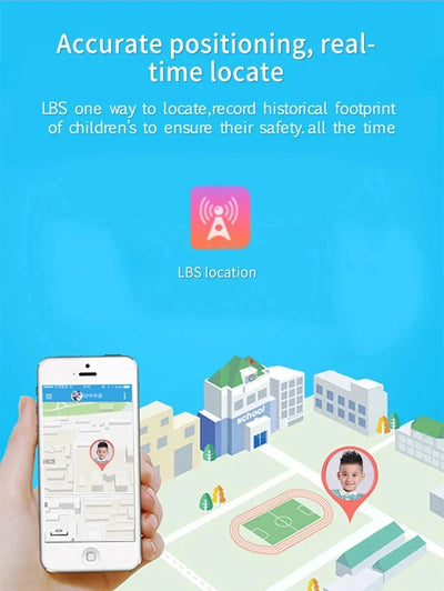 Xiaomi Kids Smart Watch SOS GPS Location Tracke Sim Card Call Child SmartWatch Camera Waterproof Watch Gift For Ios Android NEW