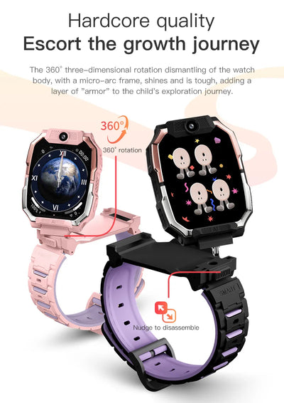Smartwatch Kids GPS SIM Card 4G 2025 Connected 5G Smart Watch SOS Howear HW Z10 Video Call APP Store Dual Cameras Wifi Bluetooth