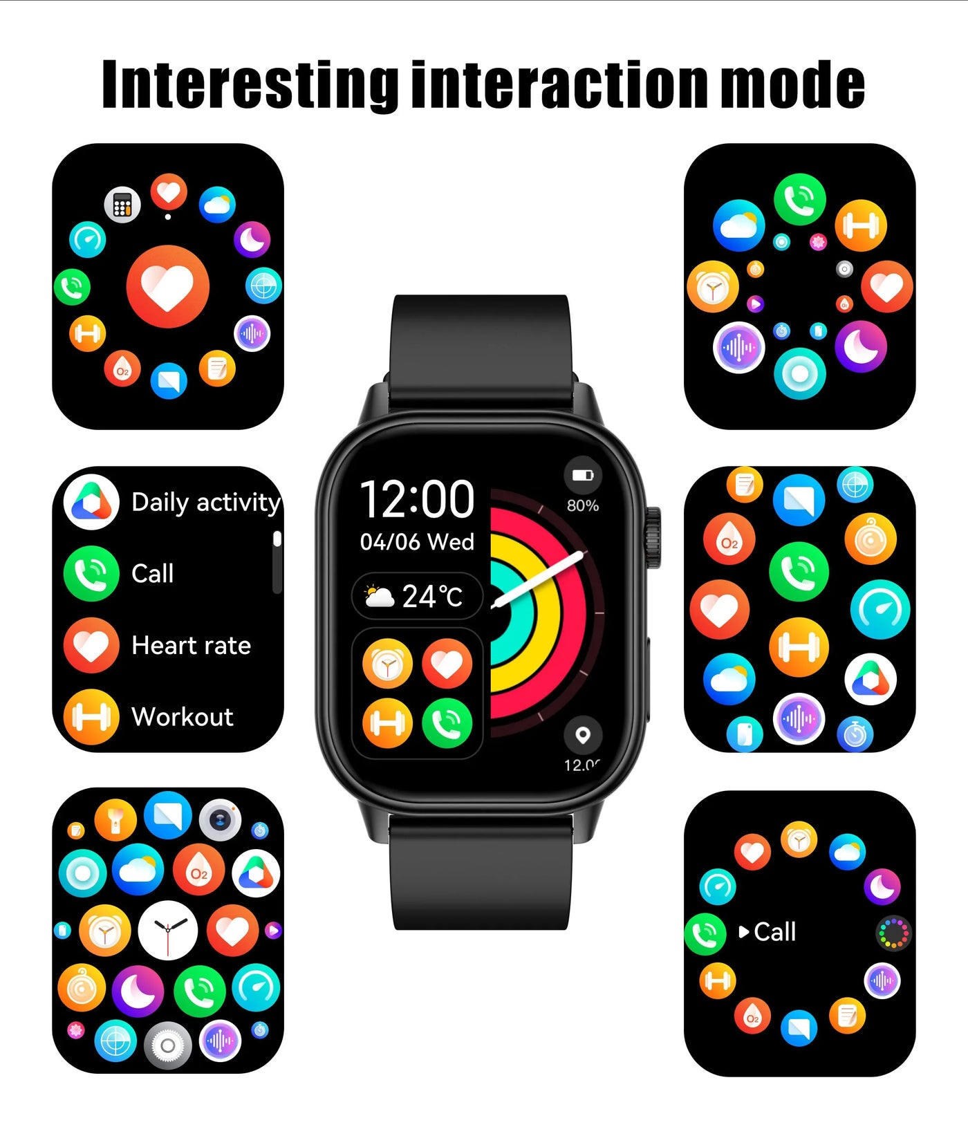 LIGE 2025 For Android IOS GPS Smart Watch Women 2.01" HD Screen Heart Rate Bluetooth Call Compass IP68 Waterproof Men Smartwatch