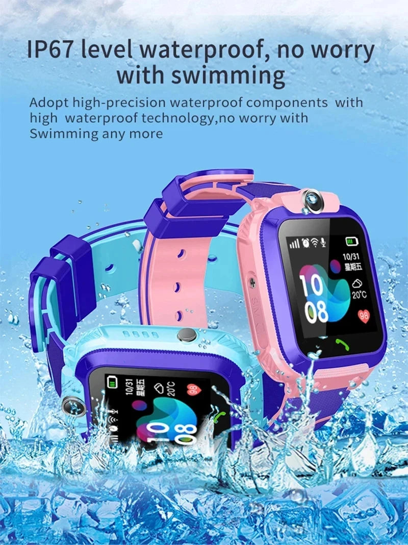 Xiaomi Kids Smart Watch SOS GPS Location Tracke Sim Card Call Child SmartWatch Camera Waterproof Watch Gift For Ios Android NEW