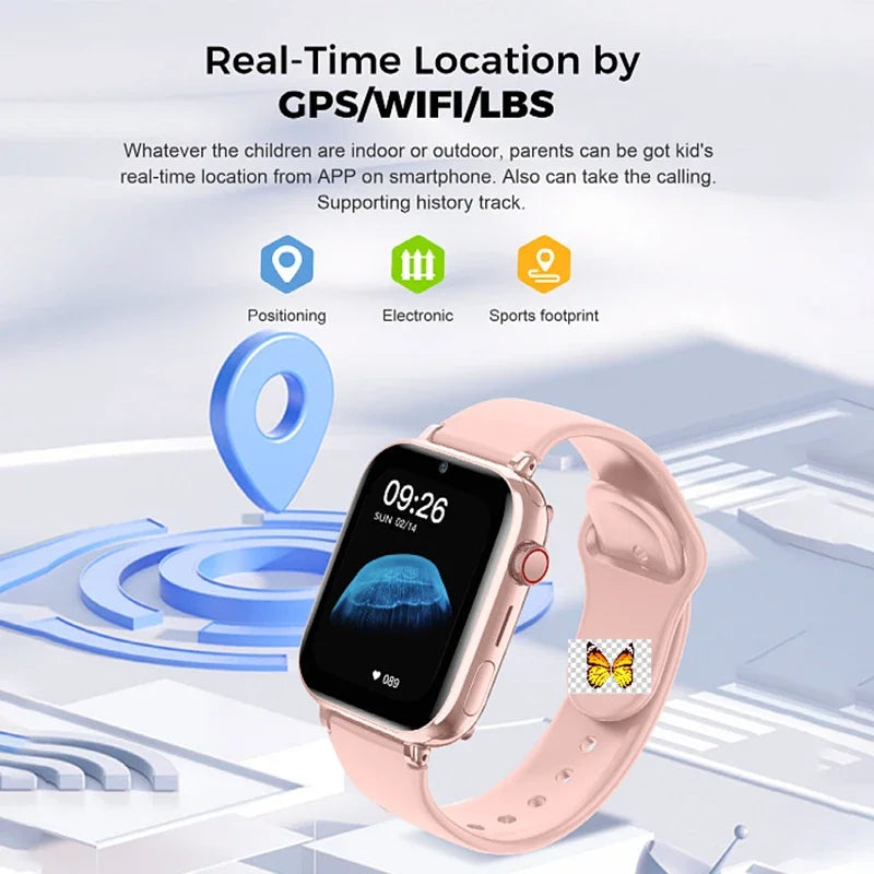 Xiaomi Mijia Kids 4G Smart Watch SOS GPS Tracker Bracelet Video Call Chat Camera Children SIM Smartwatch for Boys Girls  Gift