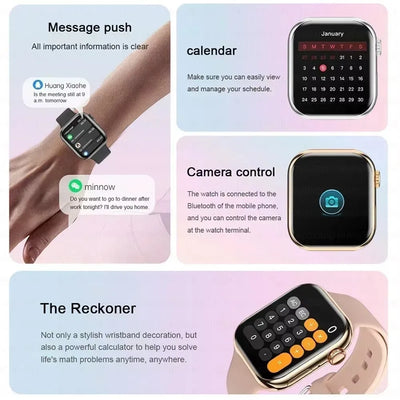 2025 New Original For Apple Watch 10 Smart Watch Men Body Temperature Bluetooth Call NFC GPS Sports Women SmartWatch for Apple
