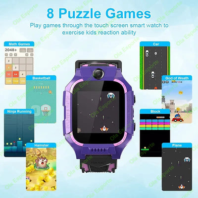 New Kids Smartwatch GPS Location Tracker SOS 2G Sim Call Child Smart Watch Camera IP67 Waterproof Watch Gift For IOS Android New