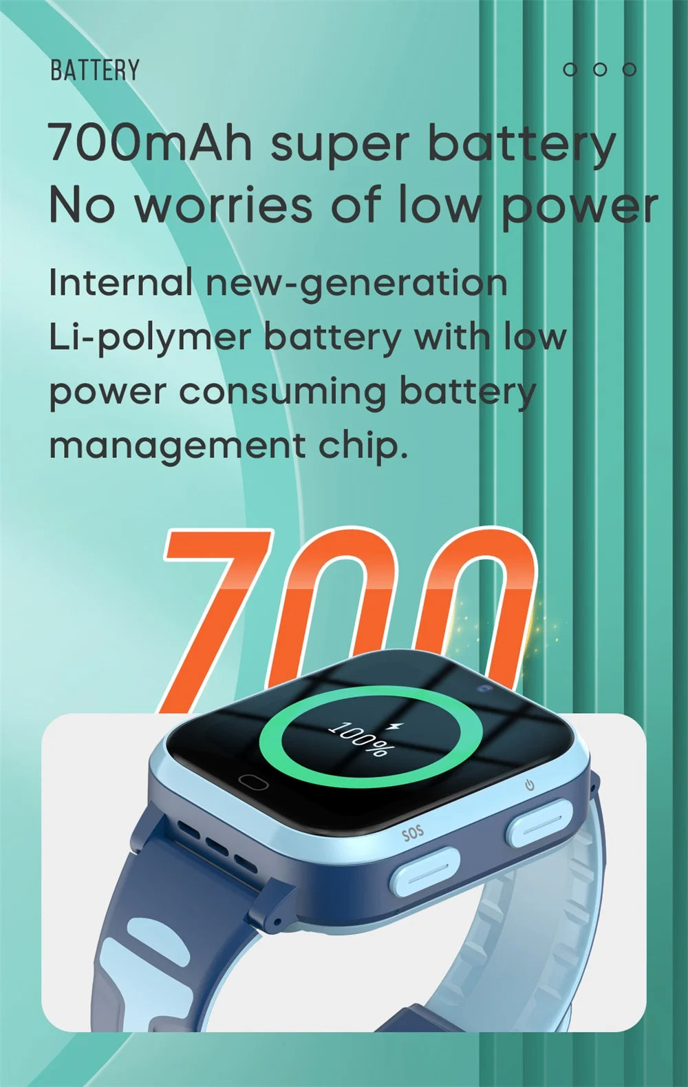 2025 New 4G Video Call Kids Smart Watch GPS HD Camera 700Mah RAM 1GB ROM 8GB Children Watches Voice Chat Student Smartwatches