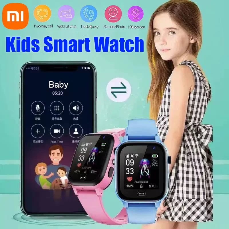 Xiaomi  Kids Smart Watch New Location Video Call SIM Card 5G Child Smartwatch SOS GPS Camera Waterproof Upgrade Watch For Boys G