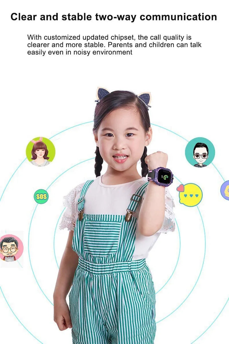 Q19 Kids Smart Watch Kids GPS WIFI 2G Sim Card LBS Tracker SOS Camera Children Voice Smartwatch Touchscreen Video Call Watch