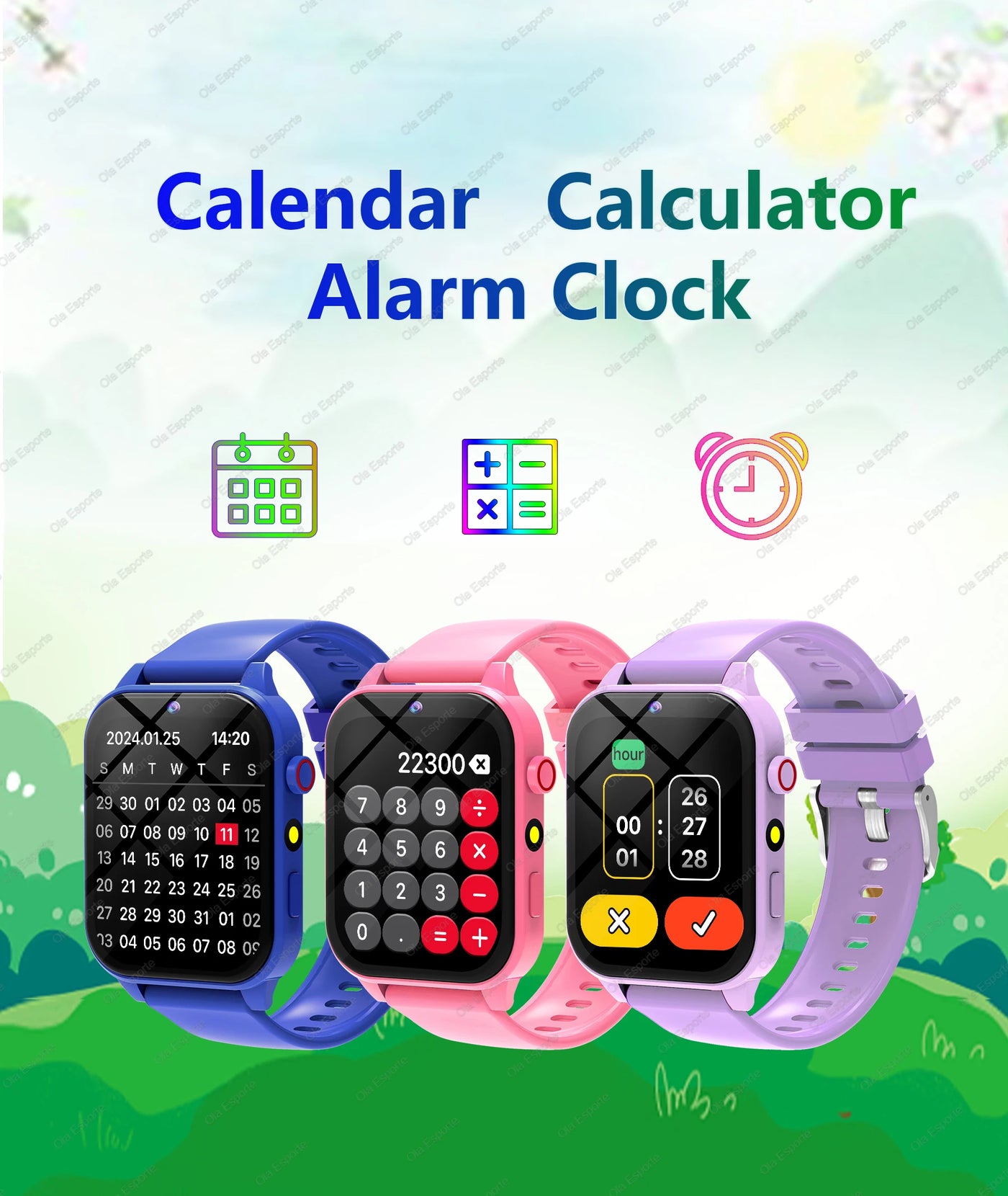 2025 New Smart Watch Kids 1.83 Inch Display 18 Games Sleep Monitor Camera Alarm Clock Children Kids Smartwatch Boys Girls Gifts