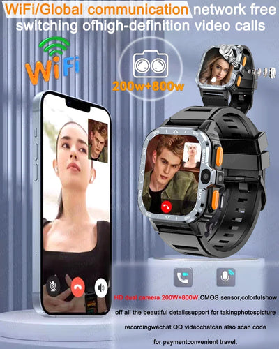 New Android 4G/5G SIM Card Smartwatch Man Woman GPS HD Camera 64G RAM NFC WiFi Google Play Sports NFC Smart Bracelet For XIAOMI