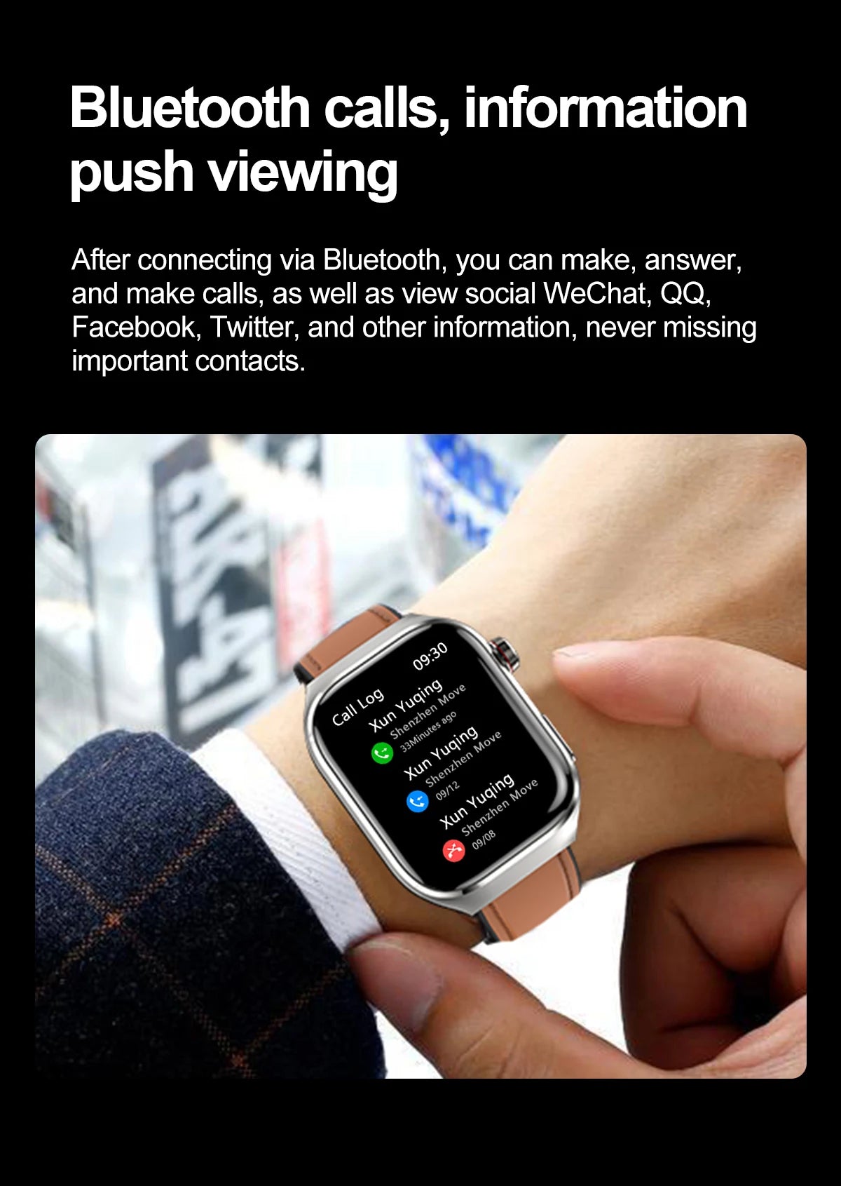 2025 New Micro Physical Examination ECG Smart Watch Men Uric Acid Body Fat Five Organ BP Health Watches HD Call Smart Bracelet