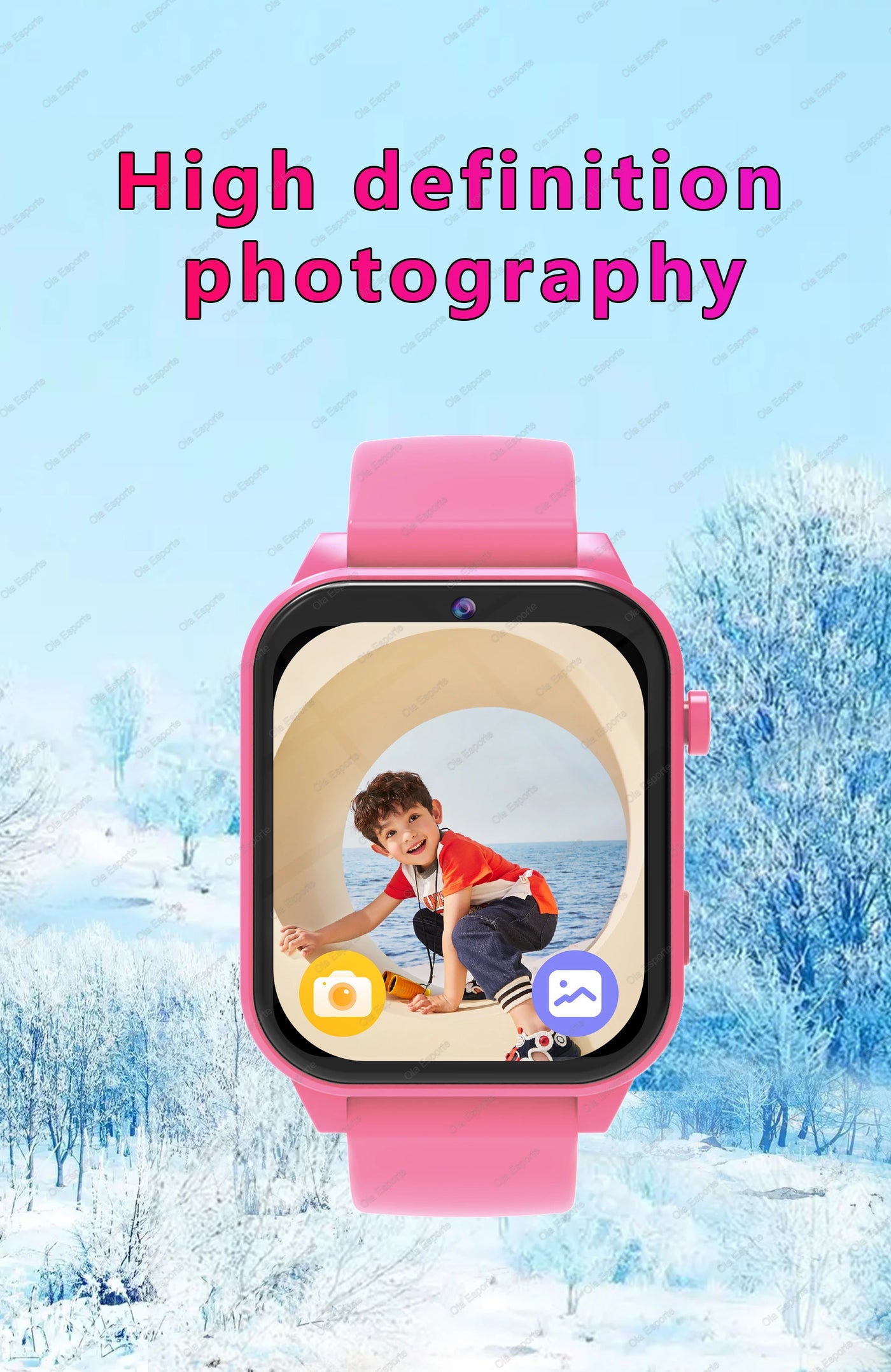 2025 New Smart Watch Kids 1.83 Inch Display 18 Games Sleep Monitor Camera Alarm Clock Children Kids Smartwatch Boys Girls Gifts