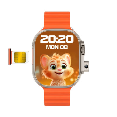 New DW100 4G Android Smartwatch Global Call Fingerprint Unlock 4G SIM Card 2.29 Inch AMOLED Video Chat WIFI GPS App Download