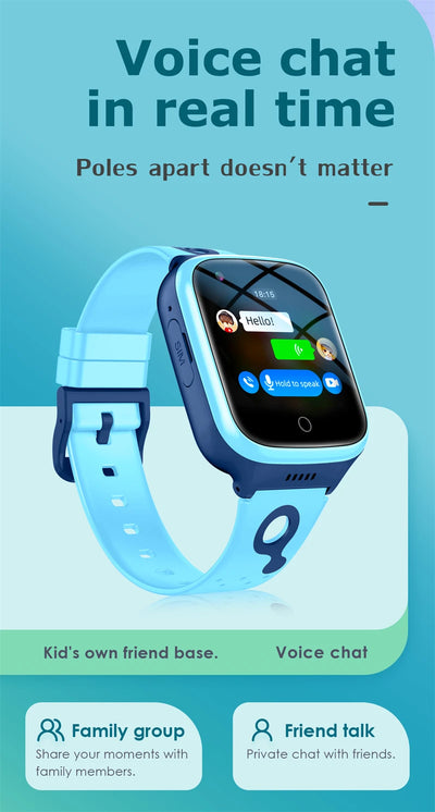 Xiaomi Mijia Kids Smartwatch Video Call SOS GPS Tracker Remote Monitor 1000mAh Calculator Baby Smart Watch Phone for Children