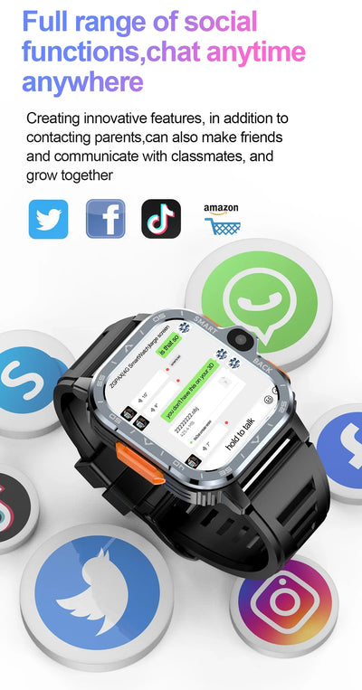 New Android 4G/5G SIM Card Smartwatch Man Woman GPS HD Camera 64G RAM NFC WiFi Google Play Sports NFC Smart Bracelet For XIAOMI