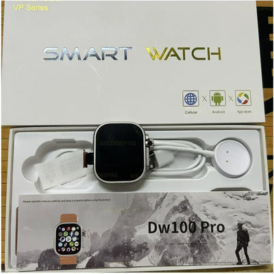 New DW100 4G Android Smartwatch Global Call Fingerprint Unlock 4G SIM Card 2.29 Inch AMOLED Video Chat WIFI GPS App Download