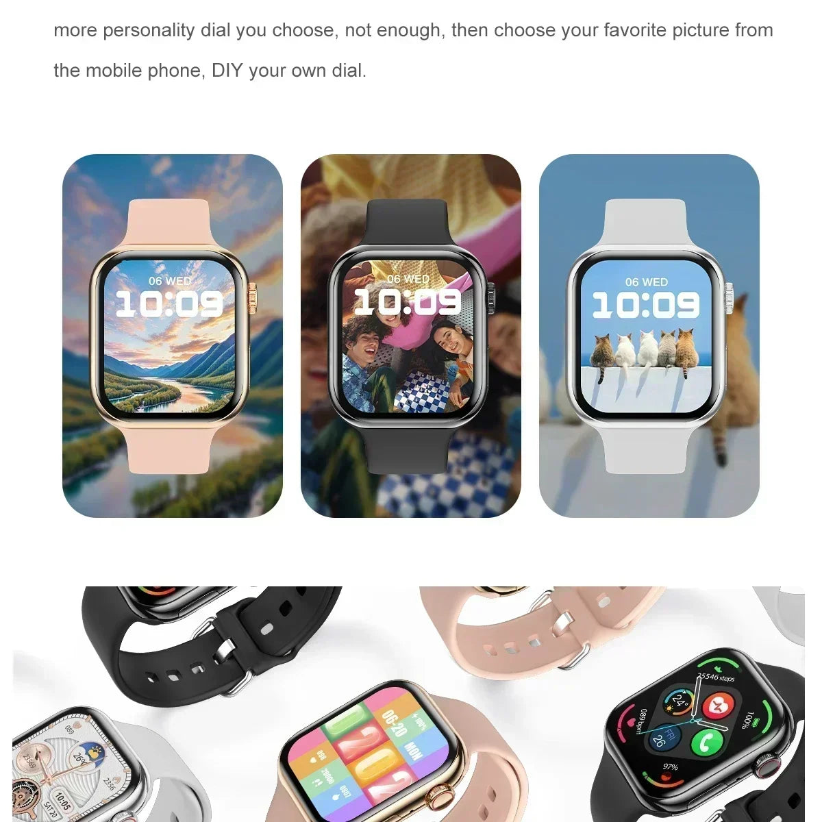 2025 New Original For Apple Watch 10 Smart Watch Men Body Temperature Bluetooth Call NFC GPS Sports Women SmartWatch for Apple