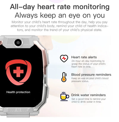 Smartwatch Kids GPS SIM Card 4G 2025 Connected 5G Smart Watch SOS Howear HW Z10 Video Call APP Store Dual Cameras Wifi Bluetooth