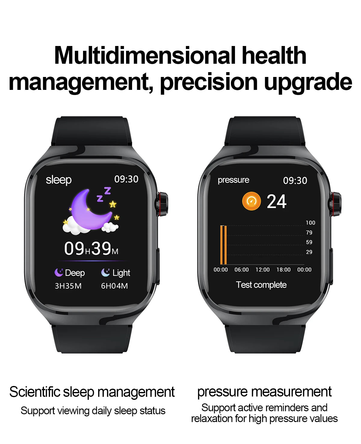 2025 New Micro Physical Examination ECG Smart Watch Men Uric Acid Body Fat Five Organ BP Health Watches HD Call Smart Bracelet