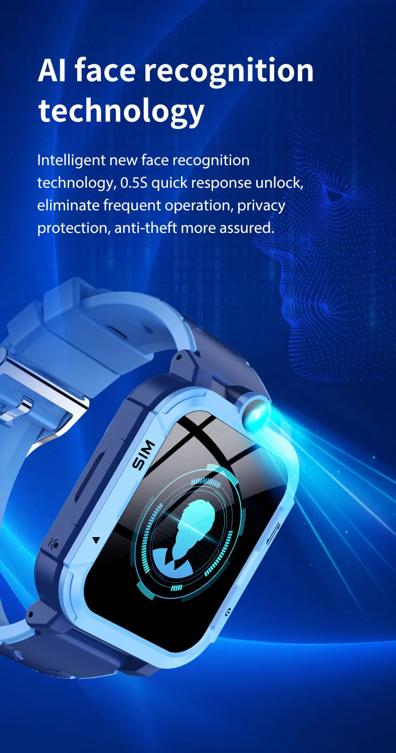4G Kids Smart Watch Phone 1+8GB GPS WiFi Tracker Location Video Call SOS Call Back Monitor APP Dowload Children Smartwatch Gifts