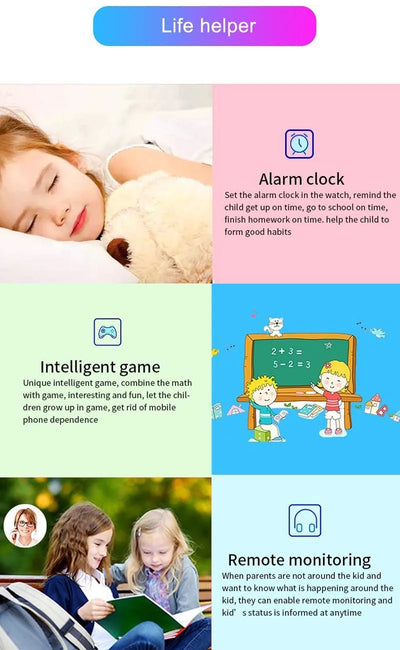 Q19 Kids Smart Watch Kids GPS WIFI 2G Sim Card LBS Tracker SOS Camera Children Voice Smartwatch Touchscreen Video Call Watch