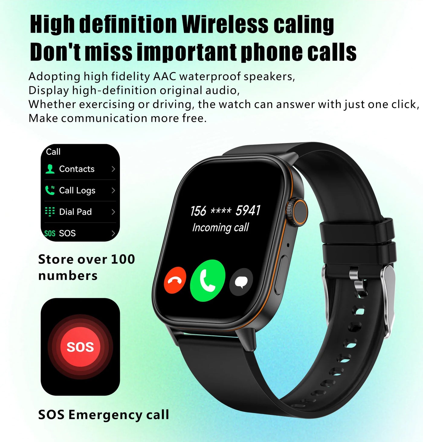 LIGE 2025 For Android IOS GPS Smart Watch Women 2.01" HD Screen Heart Rate Bluetooth Call Compass IP68 Waterproof Men Smartwatch