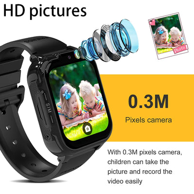 2025 NEW For Xiaomi GPS Children's Smart Watch 4G Track Video Call Camera SOS Waterproof Display Location LBS Tracker SmartWatch