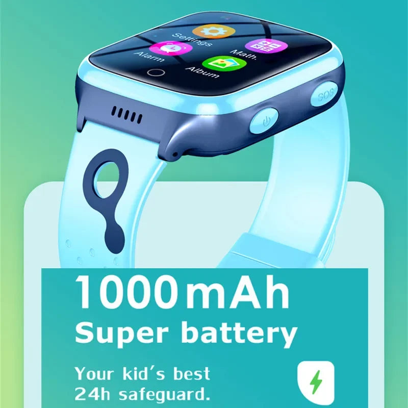 Xiaomi Mijia Kids Smartwatch Video Call SOS GPS Tracker Remote Monitor 1000mAh Calculator Baby Smart Watch Phone for Children