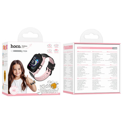 HOCO 1.6inch 2.5D HD Touch Screen 4G Children Phone Watch LBS GPS WIFI Positioning Kid Smart Watch Support GSM WCDMA FDD Network