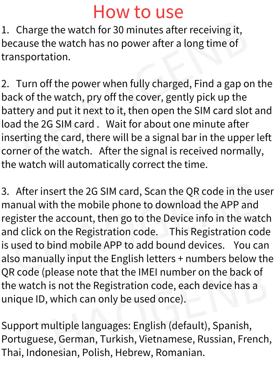 Children's SmartWatch Sim Card SOS Emergency GPS Location Video Call 2G Phone Smart Watch Kids Camera Waterproof Student Watches