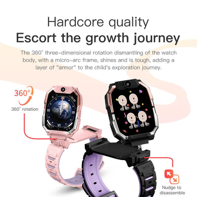 Smartwatch Kids GPS SIM Card 4G 2025 Connected 5G Smart Watch SOS Howear HW Z10 Video Call APP Store Dual Cameras Wifi Bluetooth