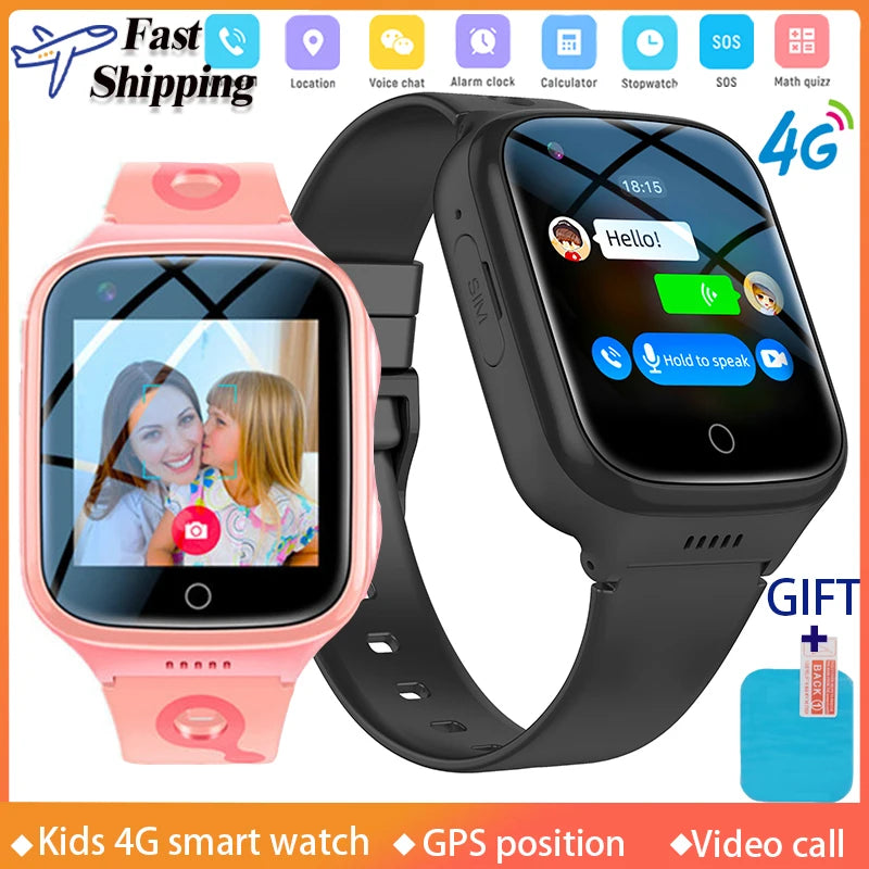 Xiaomi Mijia Kids Smartwatch Video Call SOS GPS Tracker Remote Monitor 1000mAh Calculator Baby Smart Watch Phone for Children