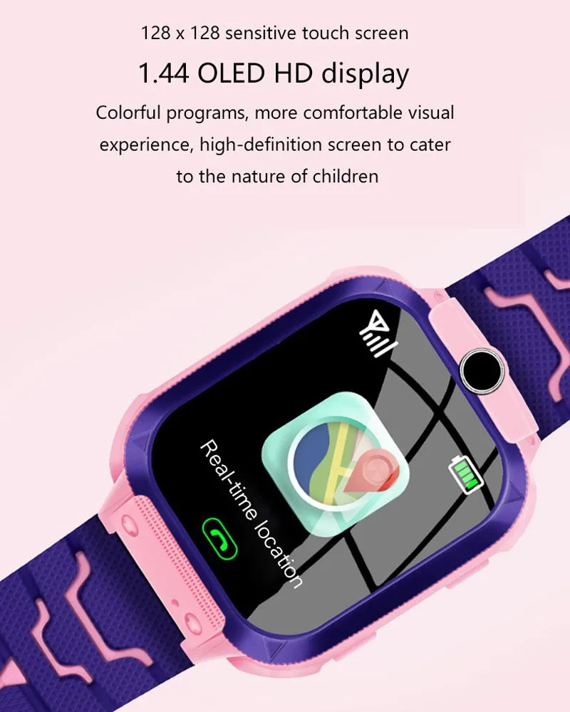 Q19 Kids Smart Watch Kids GPS WIFI 2G Sim Card LBS Tracker SOS Camera Children Voice Smartwatch Touchscreen Video Call Watch